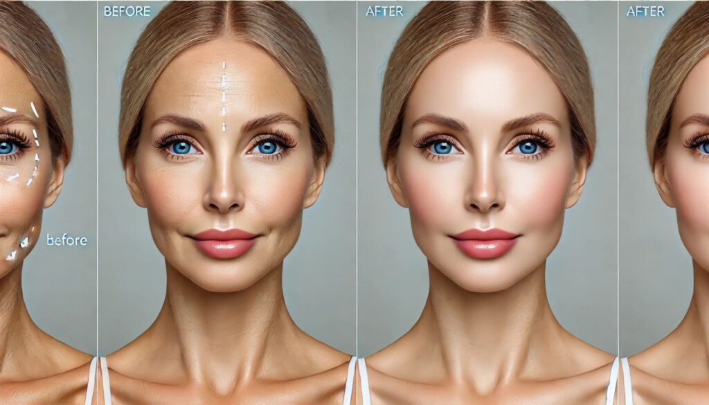 Before and After Social Media Post
